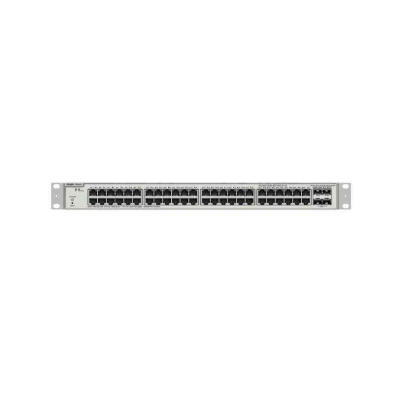 Ruijie Networks RG-NBS3200-48GT4XS-P-V2 RG-NBS3200-48GT4XS-P-V2, Gestionado, L2, Gigabit Ethernet (10/100/1000), Energía sobre