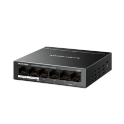 Mercusys MS106P MS106P, No administrado, Fast Ethernet (10/100), Bidireccional completo (Full duplex), Energía sobre Ethernet 2