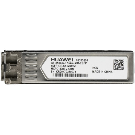 HUAWEI eKit 02315204 eSFP-GE-SX-MM850, Fibra óptica, 1000 Mbit/s, SFP, 500 m, 850 nm, Metálico