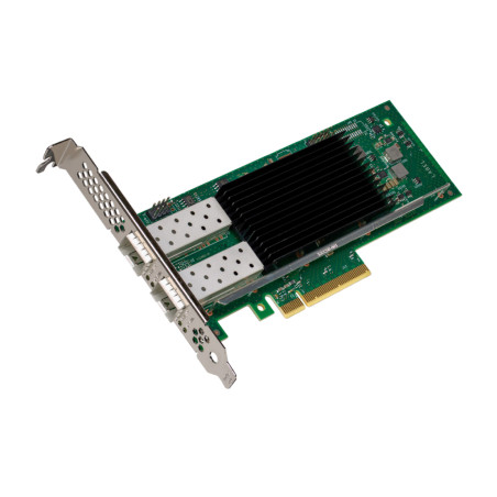 Intel E810XXVDA2 E810-XXVDA2, Interno, Alámbrico, PCI Express, Fibra, Negro, Verde, Plata