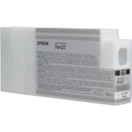 Epson C13T642700 Cartucho T6427 gris, Rendimiento estándar, Negro claro, Tinta a base de pigmentos, 150 ml, 1 pieza(s)