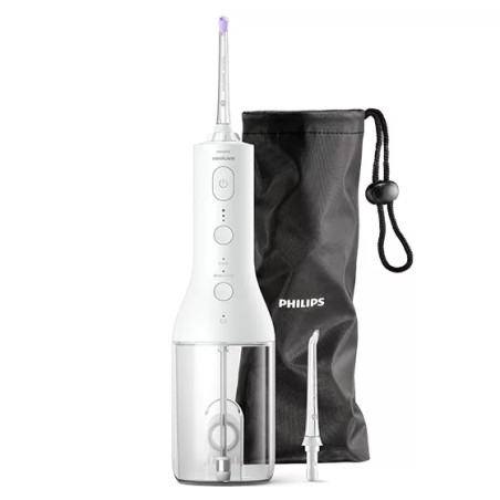 Philips HX3826/31 Sonicare 3000 series Power Flosser 3000 HX3826/31 Irrigador oral sin cable, Blanco, 1 min, 0,25 L, Batería,