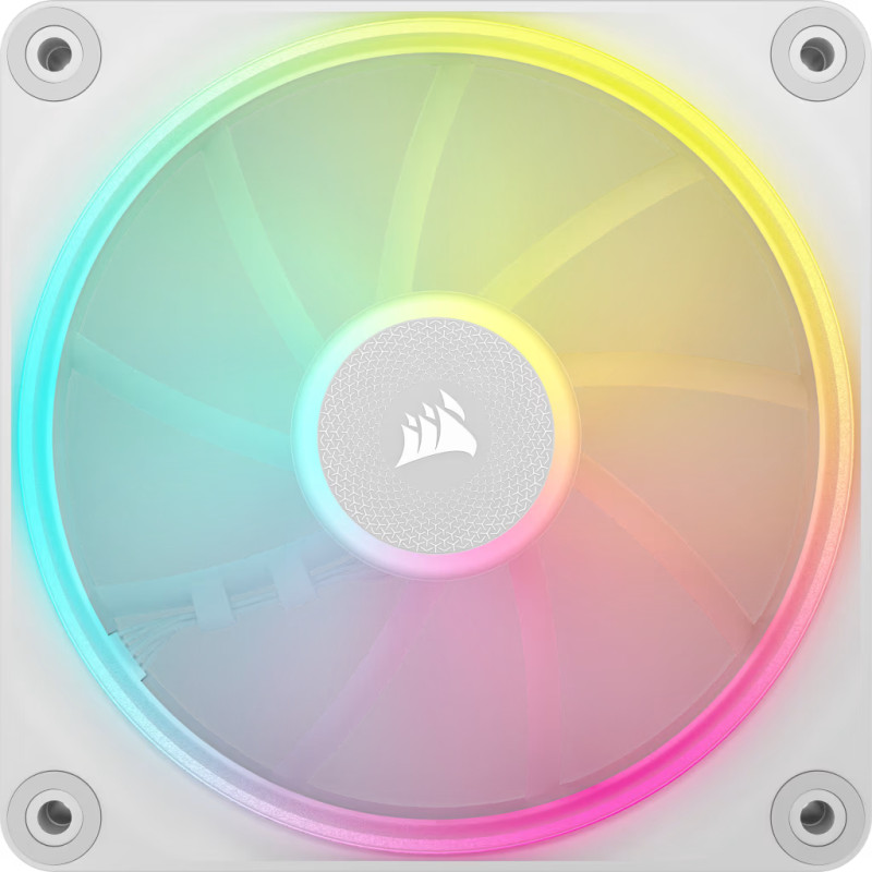 Corsair CO-9051030-WW iCUE LINK LX120 RGB, Ventilador, 12 cm, 400 RPM, 2400 RPM, Blanco