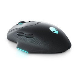Alienware AW620M-G-DEAM AW620M, mano derecha, Óptico, RF Wireless + USB Type-C, 26000 DPI, Negro 2