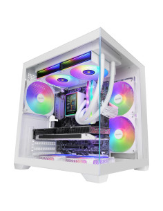Mars Gaming MCVIEW3W carcasa de ordenador Mini Tower Blanco 2