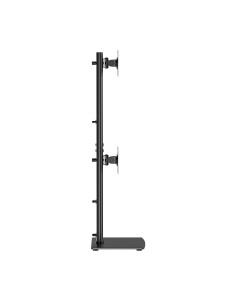AISENS Soporte de Mesa Con Peana Eco Giratorio e Inclinable para 2 Monitor TV 12kg de 17-34, Negro 2