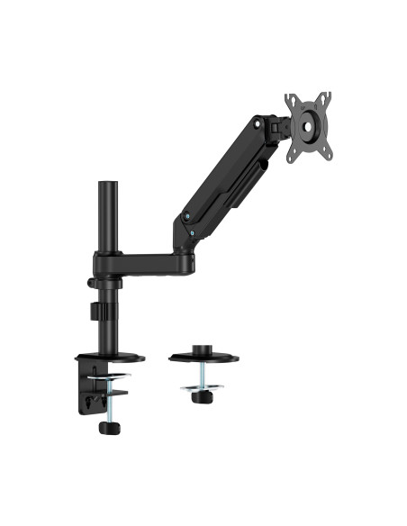 AISENS Soporte de Mesa Eco Contrapeso Giratorio e Inclinable para Monitor TV 9kg (3 Pivotes, 1 Brazo) de 17-32, Negro