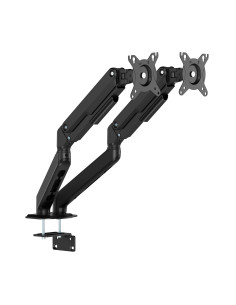 AISENS Soporte de Mesa Eco Contrapeso Giratorio e Inclinable para Monitor TV 9kg (3 Pivotes, 2 Brazos) de 17-32, Negro 2