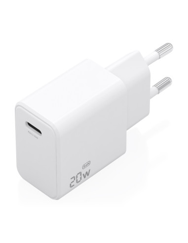 AISENS Cargador GaN USB-C PD3.0 1xUSB-C 20W, Blanco