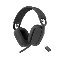 Logitech 981-001199 Zone Vibe Wireless UC, Inalámbrico, Llamadas/Música, 185 g, Auriculares, Grafito