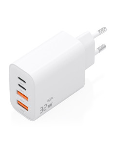 AISENS Cargador GaN 32W, 2xUSB-C PD3.0, 2xUSB-A, Blanco 2