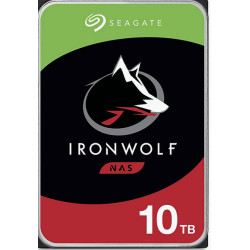 Seagate ST10000VN000 IronWolf ST10000VN000, 10 TB, 7200 RPM, 256 MB, 3.5", Serial ATA III