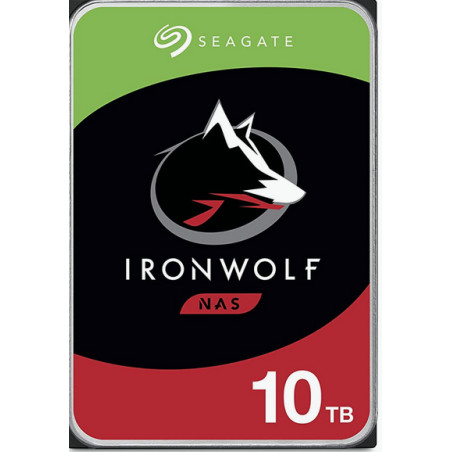 Seagate ST10000VN000 IronWolf ST10000VN000, 10 TB, 7200 RPM, 256 MB, 3.5", Serial ATA III