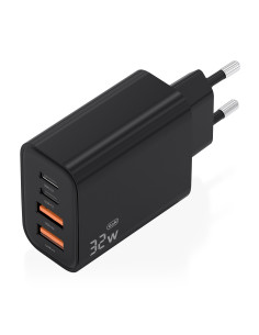 AISENS Cargador GaN 32W, 2xUSB-C PD3.0, 2xUSB-A, Negro 2