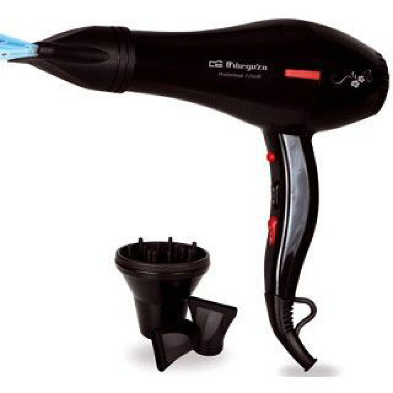 Orbegozo 15489 SE 2205, Negro, Anilla para colgar, 2,5 m, 2200 W, 230 V, 50 Hz