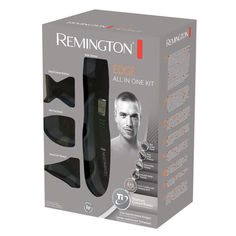 Remington 43141 560 400 PG6030, Negro, 0,2 mm, 1,6 cm, Barba, Oído, Nariz, Batería, 40 min