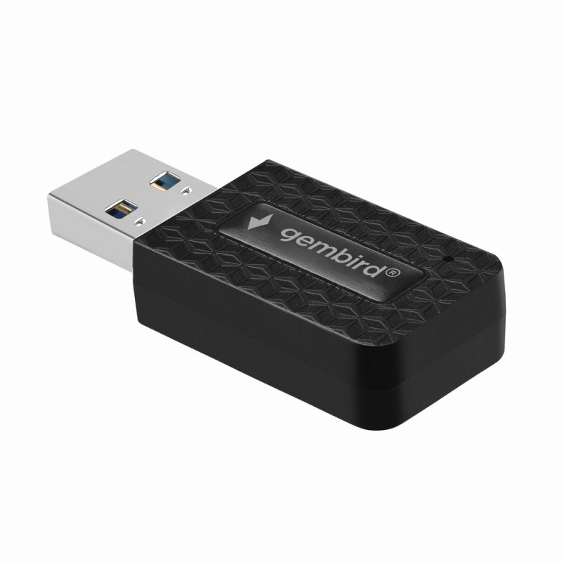 Gembird WNP-UA1300-03 AC1300, Inalámbrico, USB, WLAN, Wi-Fi 5 (802.11ac), 867 Mbit/s, Negro