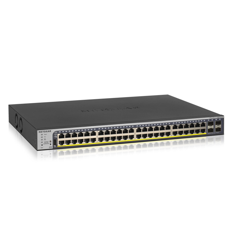 NETGEAR GS752TP-300EUS GS752TP-300EUS, Gestionado, L2/L3/L4, Gigabit Ethernet (10/100/1000), Energía sobre Ethernet (PoE),
