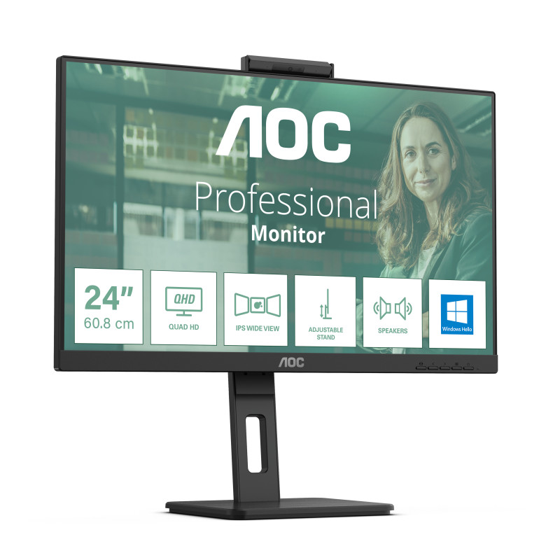 AOC 24P3CW 24P3CW, 60,5 cm (23.8"), 1920 x 1080 Pixeles, Full HD, LED, 4 ms, Negro