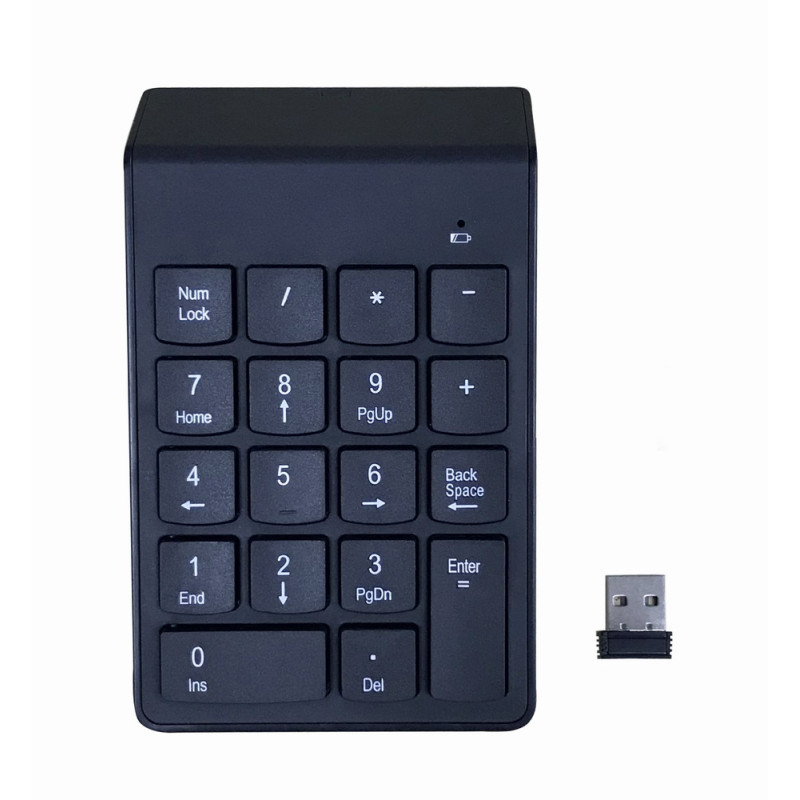 Gembird KPD-W-02 KPD-W-02, Bluetooth, 18, Portátil/PC, Negro
