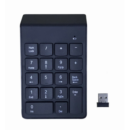 Gembird KPD-W-02 KPD-W-02, Bluetooth, 18, Portátil/PC, Negro