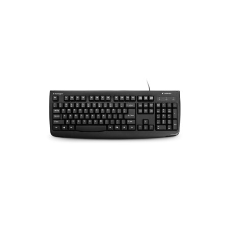 Kensington K64407ES Teclado USB lavable Pro Fit®, Completo (100%), Alámbrico, USB, QWERTY, Negro