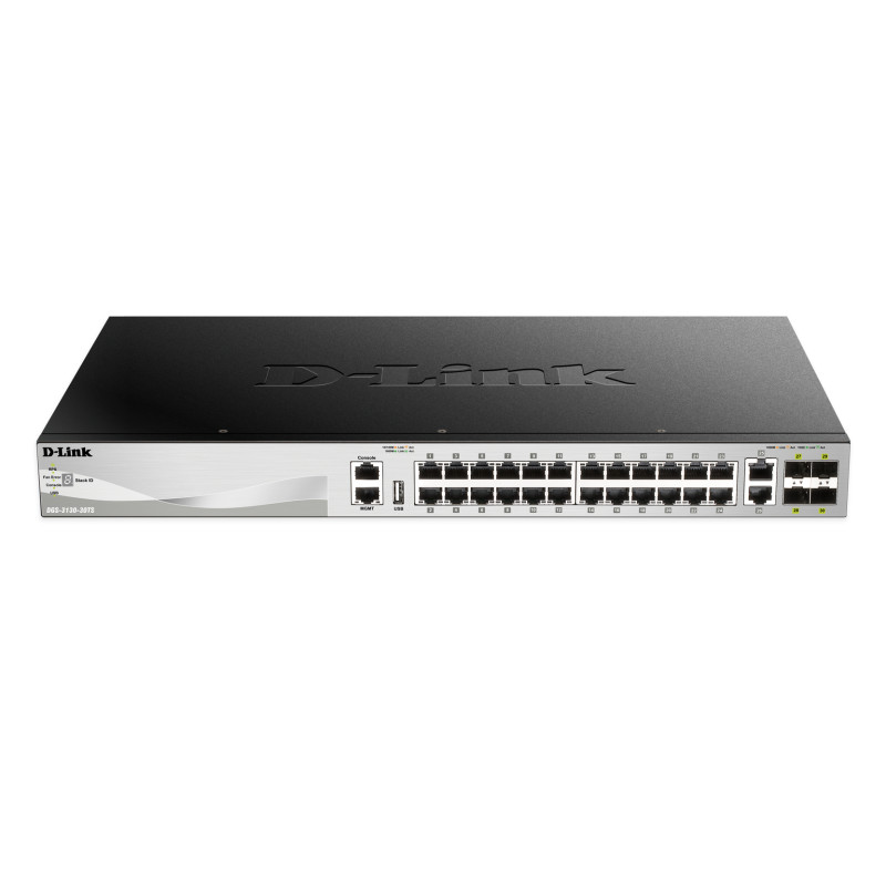 D-Link DGS-3130-30TS/SI DGS-3130-30TS, Gestionado, L3, Gigabit Ethernet (10/100/1000), Montaje en rack