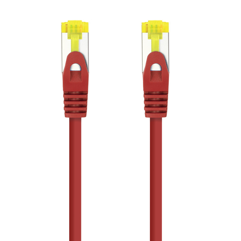 Nanocable 10.20.1902-R Cable de red latiguillo RJ45 LSZH Cat.6A SFTP AWG26, Rojo, 2.0 m, 2 m, Cat6a, SF/UTP (S-FTP), RJ-45,