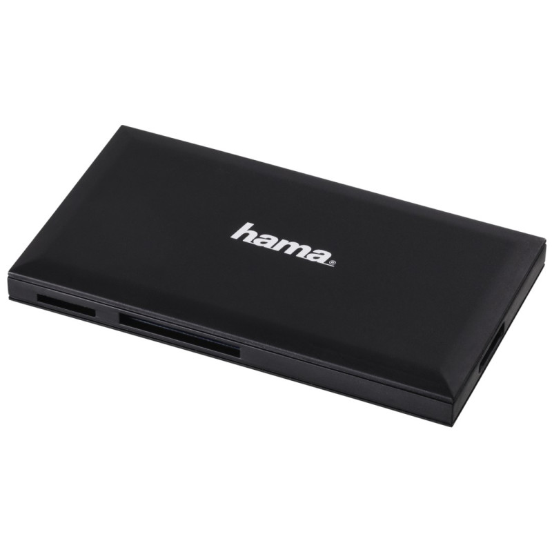 Hama 00181018 | Lector universal de tarjeta SD, micro SD, conexión USB 3.0, Color Negro, MS Duo, MS PRO Duo, MS Pro-HG Duo,