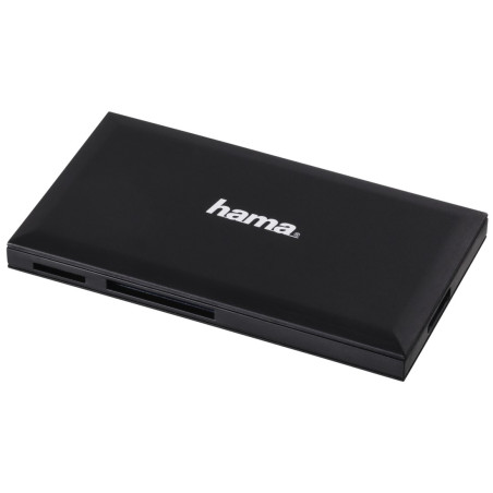 Hama 00181018 | Lector universal de tarjeta SD, micro SD, conexión USB 3.0, Color Negro, MS Duo, MS PRO Duo, MS Pro-HG Duo,