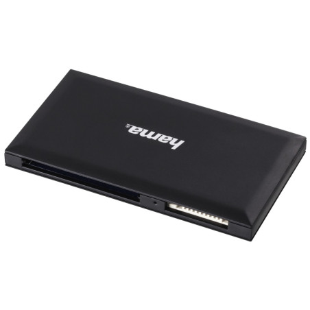 Hama 00181018 | Lector universal de tarjeta SD, micro SD, conexión USB 3.0, Color Negro, MS Duo, MS PRO Duo, MS Pro-HG Duo,
