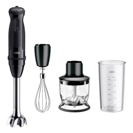 Braun 0X22111511 MultiQuick 5 MQ 50202 M, Batidora de inmersión, 0,6 L, 1,2 m, 1000 W, Negro