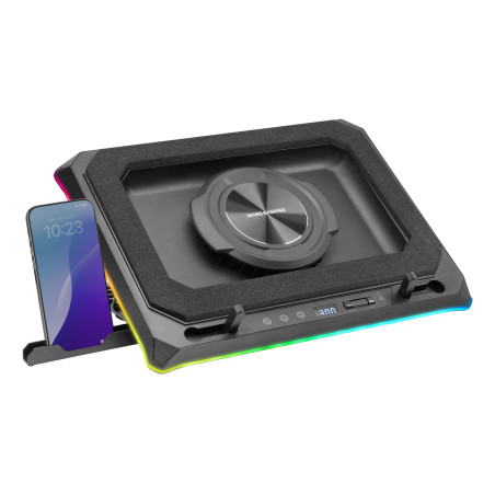 Mars Gaming MNBCULTRA MNBC-ULTRA, 45,7 cm (18"), 1 pieza(s), 14 cm, Giratorio, 2400 RPM, Negro