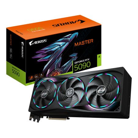 GIGABYTE GV-N5090AORUS M-32GD AORUS GeForce RTX 5090 MASTER 32G Tarjeta Gráfica - 32GB GDDR7, 512 bits, PCI-E 5.0, 2655MHz