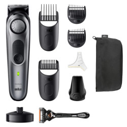 Braun BT7420 BeardTrimmer 7 BT7420, Lavable, Batería, Plata 2