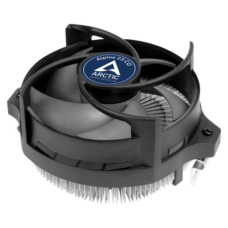 ARCTIC ACALP00036A Alpine 23 CO, Refrigerador de aire, 9 cm, 200 RPM, 2700 RPM, 0,3 sonio, Aluminio, Negro