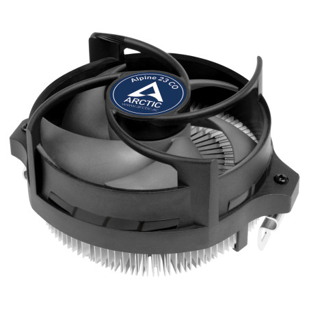 ARCTIC ACALP00036A Alpine 23 CO, Refrigerador de aire, 9 cm, 200 RPM, 2700 RPM, 0,3 sonio, Aluminio, Negro