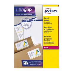 Avery L7167-15 L7167-15, Etiqueta autoadhesiva, Blanco, Papel, Laser/Inyección de tinta, Permanente, Rectángulo