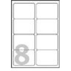 Avery J8565-25 Clear Address Label - Inkjet - J8565, Transparente, 99.1 x 67.7 mm, 25 hojas