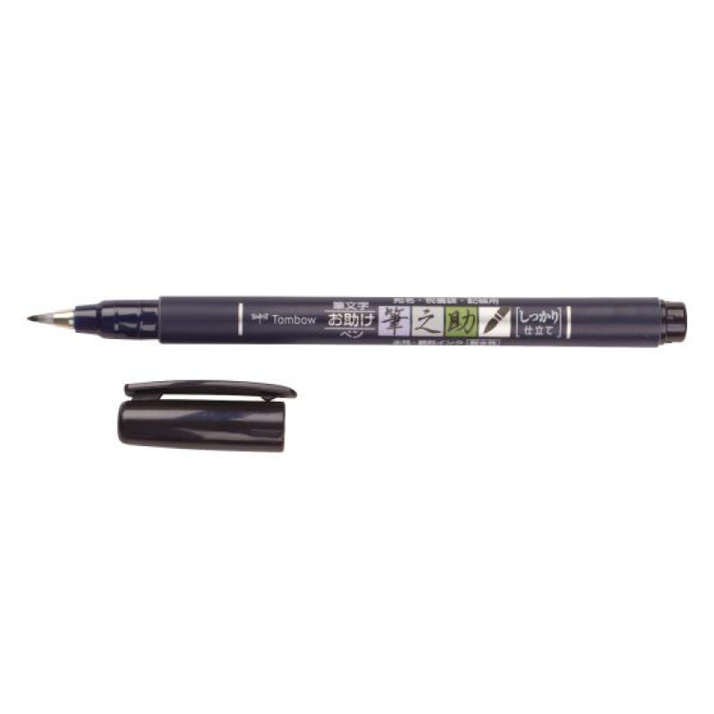 Tombow WS-BH-1P WS-BH-1P, Tinta con base de agua, Negro, Negro, Alrededor, Blister, 1 pieza(s)