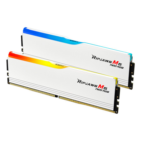 G.Skill F5-6000J3636F16GX2-RM5NRW Ripjaws M5 RGB F5-6000J3636F16GX2-RM5NRW, 32 GB, 2 x 16 GB, DDR5, 6000 MHz, 288-pin DIMM