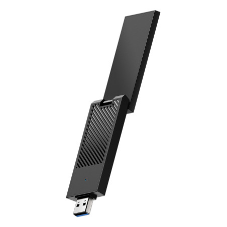 Cudy WU6500 WU6500 1.0, Inalámbrico, USB, WLAN, Wi-Fi 7 (802.11be), 2882 Mbit/s, Negro