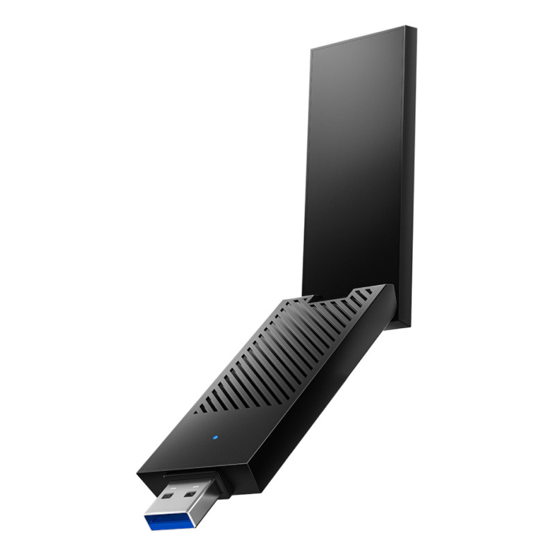 Cudy WU6500 WU6500 1.0, Inalámbrico, USB, WLAN, Wi-Fi 7 (802.11be), 2882 Mbit/s, Negro