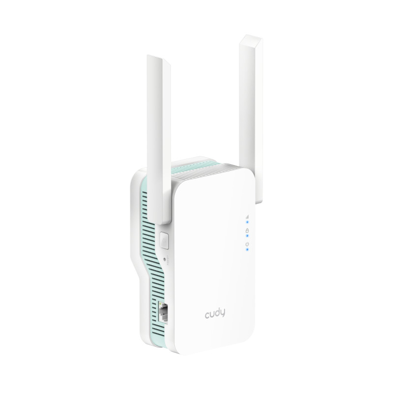 Cudy RE1500 AX1500, Wi-Fi 6 (802.11ax), 2,4 - 5 MHz, 300,1201 Mbit/s, Wi-Fi, Poder, WPS, 5 dBi, IEEE 802.11a, IEEE 802.11ac,