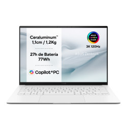 ASUS 90NB16Q4-M00CC0 Zenbook S14 OLED UX5406AA-SU248W Copilot+ PC - Ordenador Portátil 14" 3K 120Hz (Intel Core Ultra 9 386H, 2