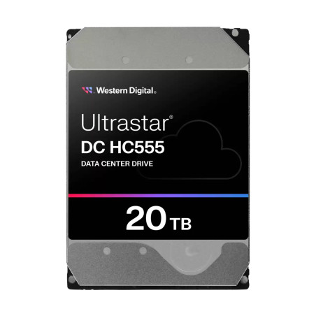 Western Digital 0B48724 Ultrastar DC HC555, 20 TB, 7200 RPM, 512 MB, 3.5", Serial ATA III