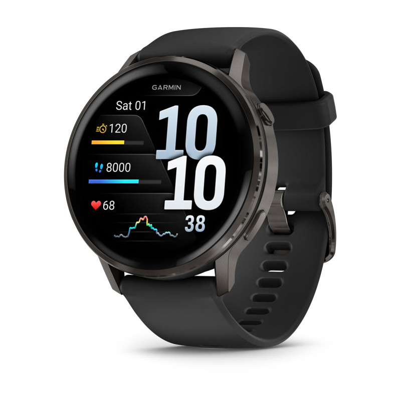 Garmin 010-03014-00 Venu 4, 3,56 cm (1.4"), AMOLED, Pantalla táctil, 8 GB, GPS (satélite), 38 g