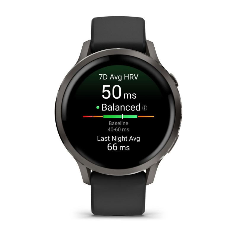 Garmin 010-03013-02 Venu 4, 3,05 cm (1.2"), AMOLED, Pantalla táctil, 8 GB, GPS (satélite), 33 g