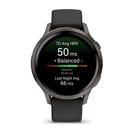 Garmin 010-03013-02 Venu 4, 3,05 cm (1.2"), AMOLED, Pantalla táctil, 8 GB, GPS (satélite), 33 g