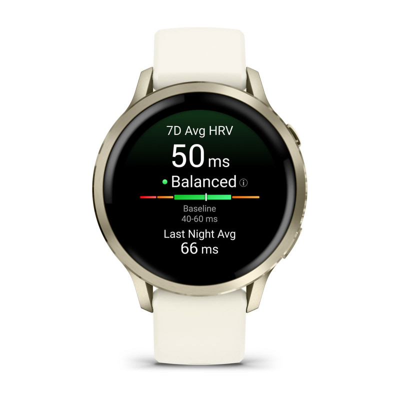 Garmin 010-03013-00 Venu 4, 3,05 cm (1.2"), AMOLED, Pantalla táctil, 8 GB, GPS (satélite), 33 g
